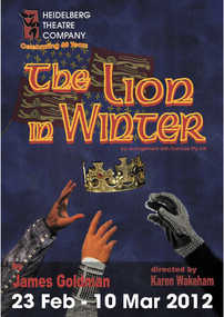 Program Photos Review Newsletter Memorabilia, The Lion in Winter by James Goldman by arrangement with Dominie Pty Ltd directed by Karen Wakeham