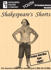 Work on paper - Program Photos Poster, Shakespeare's Shorts by HTC Youth