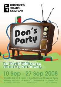 Program Photos Newsletter Poster Articles, Don's Party by David Williamson directed by Peter Mewling