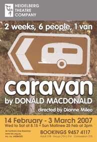 Program Photos Newsletter Poster, Caravan by Donald MacDonald directed by Dianne Mileo