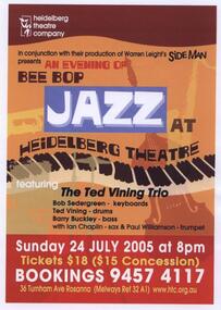 Newsletter Poster Memorabilia Playbill Special Events, 2005 HTC General Memorabilia