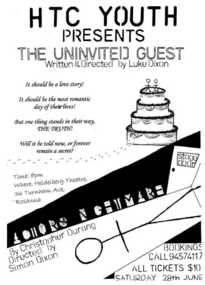 Poster, The Uninvited Guest written and directed by Luke Dixon