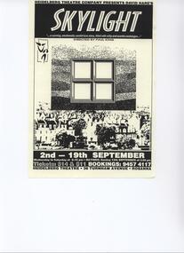 Program Photos Newsletter Poster Articles, Skylight by David Hare directed by Paul King