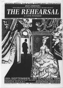 Program Photos Newsletter Poster Articles Memorabilia, The Rehearsal by Jean Anouilh translated by Jeremy Sams directed by Paul King
