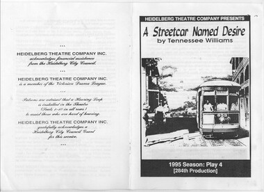 Program Photos Reviews Newsletter, A Streetcar Named Desire by Tennessee Williams directed by Bruce Akers