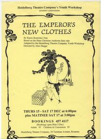 Program Photos Newsletter Memorabilia, The Emperor's New Clothes by Karen Boettcher-Tate based on the Hans Christian Anderson fairy tale directed by Alice Bugge