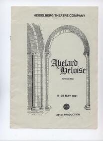 Program Photos Newsletter Poster Memorabilia, Abelard and Heliose by Ronald Millar directed by Joan Moriarty