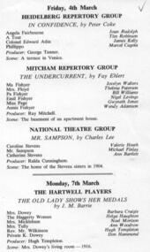 Special Events, In confidence by Peter Coke directed by George Tanner