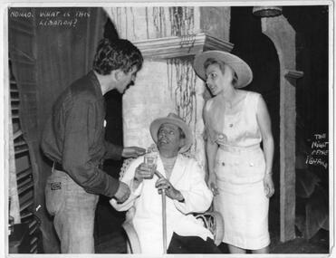 Program photos newsletter article, The night of the iguana by Tennessee Williams director by Marcel Cugola