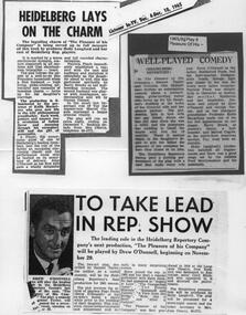 Program Newsletter Article, Pleasure of his company by Samuel Taylor and Cornelai Otis Skinner directed by Holly Langford
