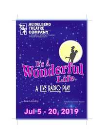 Memorabilia - Program Photos Review Newsletter Poster, It's a wonderful life a radio play by Joe Landry directed by Terese Maurici