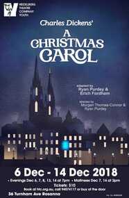 Memorabilia - Program Photos Poster, A christmas carol by Charles dickens adapted by Ryan Purdy and Erich Fordham directed by Morgan Thomas-Connor and Ryan Purdy