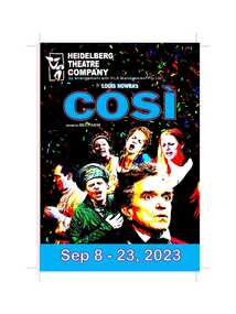 Memorabilia - Program   Photos   Reviews  Poster, Cosi by Louis Nowra by arrangement with HLA Management Pty Ltd directed by Bruce Akers