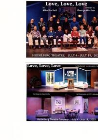 Memorabilia - Program Photos Review Poster SetDesign, Love, Love, Love by Mike Bartlett.  Directed by George Werther