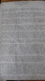 Rules, Rules - contained in City of Warrnambool Rowing Club Minute Book 1935 - 1953