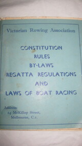 Booklet, V.R.A. Constitution Rules & By Laws