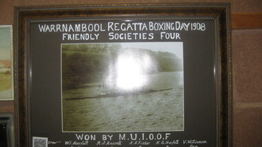 Black and white photograph, Warrnambool Regatta Boxing Day 1908