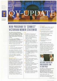Newsletter, QV-Update: New Program to 'Connect' Victorian Women Statewide, March 1999