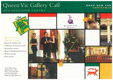 Flyer, Book now for Christmas, c.1998