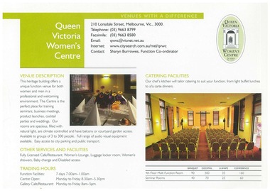 Flyer, Venues with a difference, c.1998
