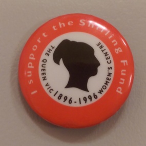 Badge/pin, I support the Shilling Fund, c.1996