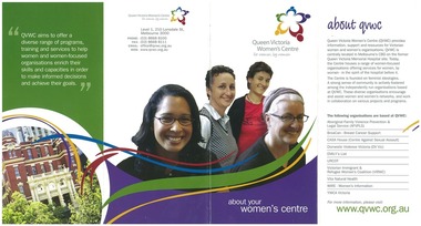Pamphlet, about your women's centre, c.2006