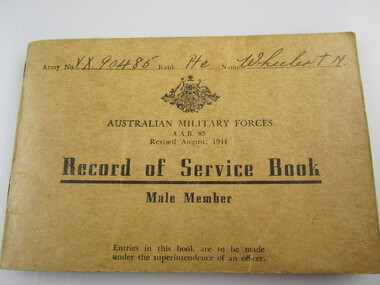 Record of Service Book