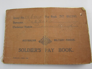 Document - Soldier's Pay Book, c. 1939-1945
