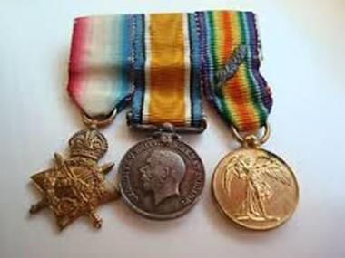 WWI Miniature set of 3 Medals
