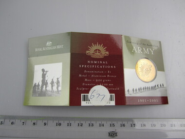 $1 Coin - Commemorative Centenary of the Australian Army 2001
