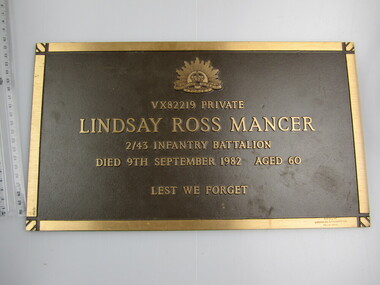Grave Plaque