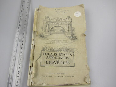 Souvenir Programme - Avenue of Honour, June 4th, 1917