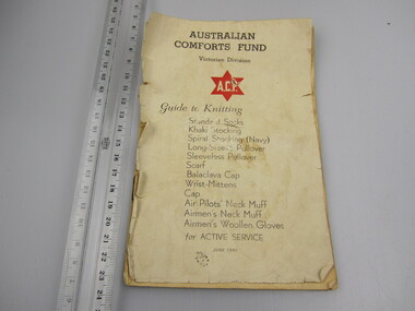 Publication - "Australian Comforts Fund  Victorian Division  Guide to Knitting"