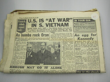 Newspaper, The Sun, 15/02/1962
