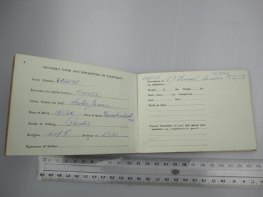 Record of Service Book