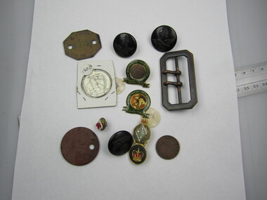 Assorted Badges, Medallions, Buttons etc