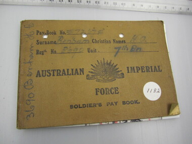 Soldier's Pay Book - AIF