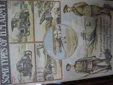 Picture - Framed WW1 equipment