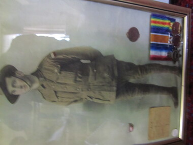 Picture-  Framed WW 1 Soldier