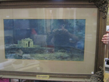Painting - Framed copy "Menin Gate at Midnight" by Will LONGSTAFF