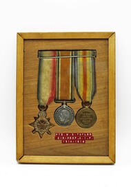 Display Case - with glass recessed to hold medals