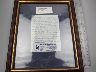 Letter - Framed