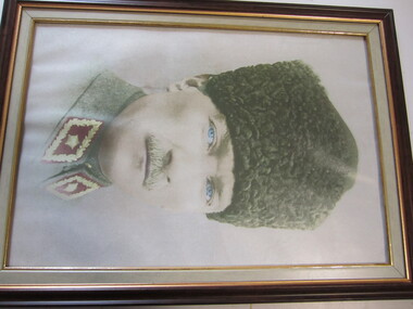 Photograph - Framed Russian Cossack headshot