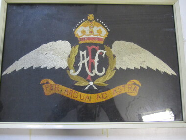 Needlework - Framed with RAAF insignia