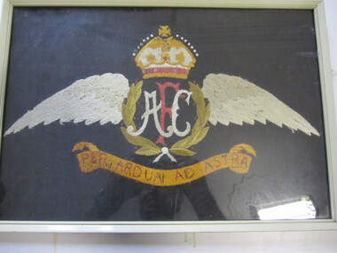 Needlework - Framed with RAAF insignia