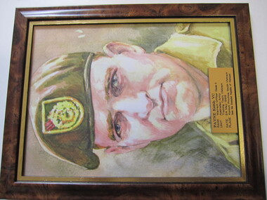 Painting - Framed VC Awardee Keith PAYNE