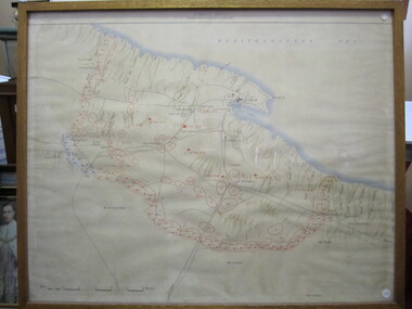 Map - Framed "Tobruk Siege"