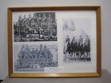 Photographs - Framed x 3 8th Battalion Band 1st AIF