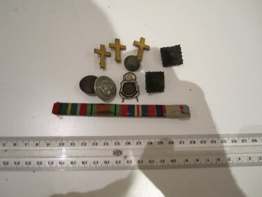Collection -  Badges, Buttons, Crosses & Ribbon Bar