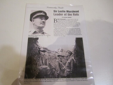 Copy of Item 173 - Magazine Article & Service Record